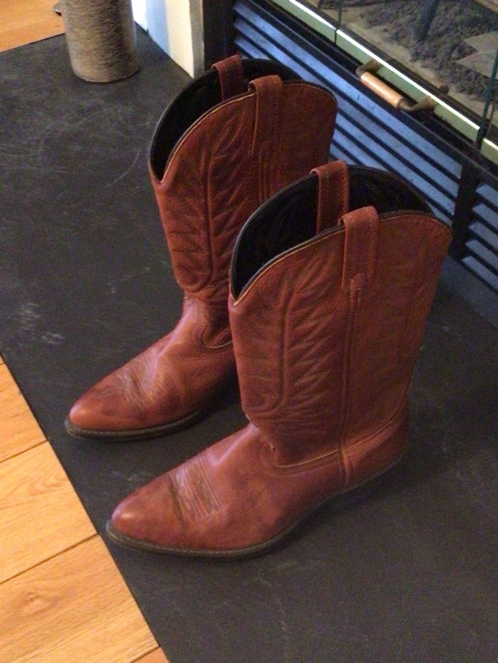 Men's Brown Leather Western Cowboy Boots